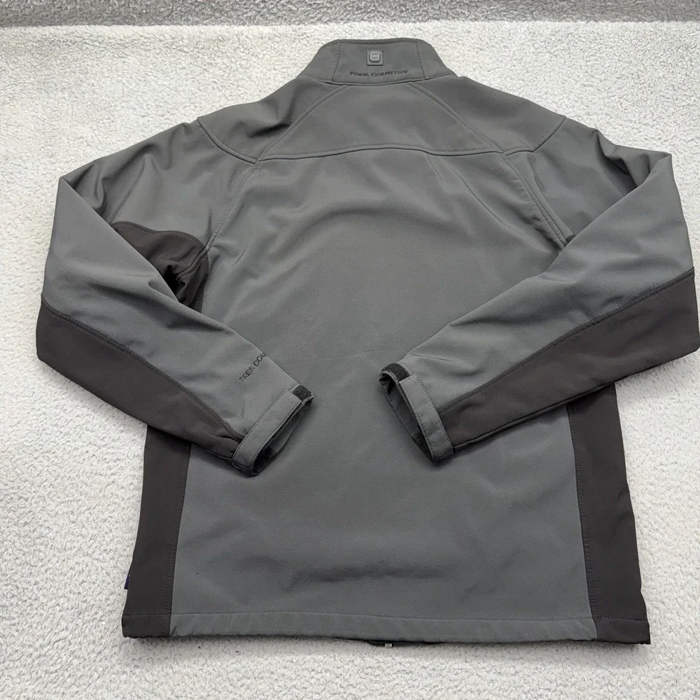 Free Country FCXtreme Mens Medium Black White Fleece Lined Full Zip Jacket
